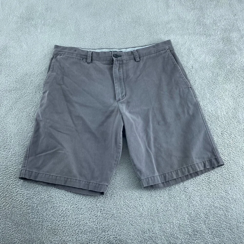 Mens Gray Cotton Chino Shorts 36 Waist 3912